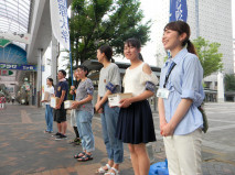 【ボランティア】平成30年7月 西日本豪雨による被災者支援のための街頭募金活動を行いました！