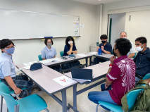 【国際交流】九州文化学園中学校2年生と留学生が交流しました。