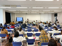 【健康栄養学科】1年生の授業で「長崎県が抱える課題と取組」について学びました。