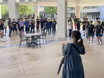【学生生活】共用室一斉清掃を行いました！