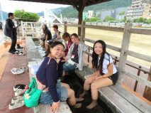 小浜温泉の足湯