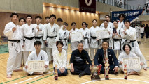【空手道部】全九州大学空手道選手権大会において、女子団体形４連覇！！男子女子団体組手３位！！