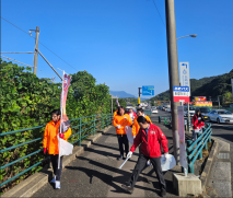 【国際交流】ながさきサンセットロード清掃活動