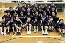 【女子バレーボール部】地域貢献活動①  広田中学校女子バレーボール部とのバレーボール教室を開催！