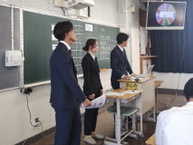 【国際観光学科】租税教室In宮中学校