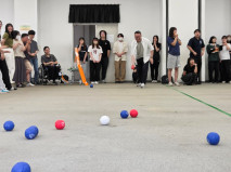 【社会福祉学科】2年生ゼミ合同でボッチャ大会を開催しました。