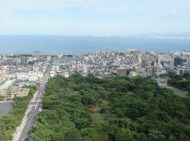 別府の街と海の眺め