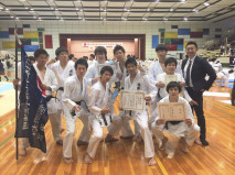 西日本大学空手道選手権大会　男子団体組手3位入賞！！