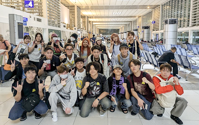 出発時マニラ空港にて