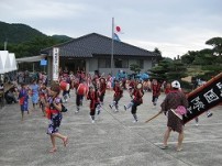 【エイサーサークル】東彼杵町坂本郷で坂本浮立と交流演舞を行いました。
